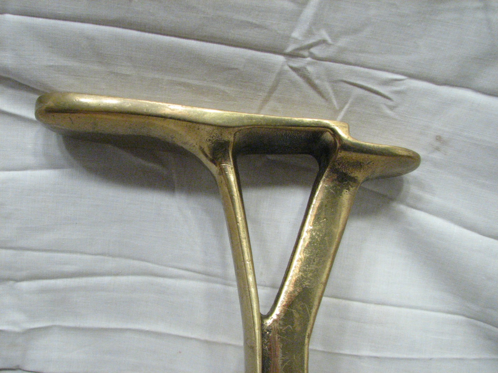 Vintage Brass Shoe Shine Stand Last Shining Foot Rest Polishing Step